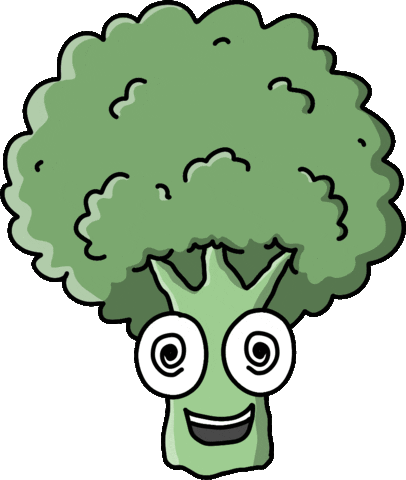 Happy Broccoli Sticker