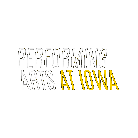 University Of Iowa Sticker by Performing Arts at Iowa
