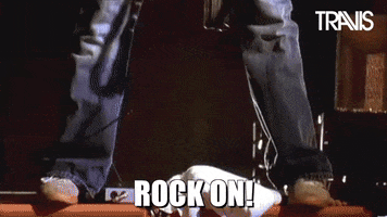 Rock And Roll Reaction GIF by Travis