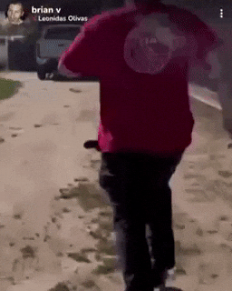 Leo Running From The Opps GIF