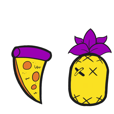 Pizza Pina Sticker by Maui