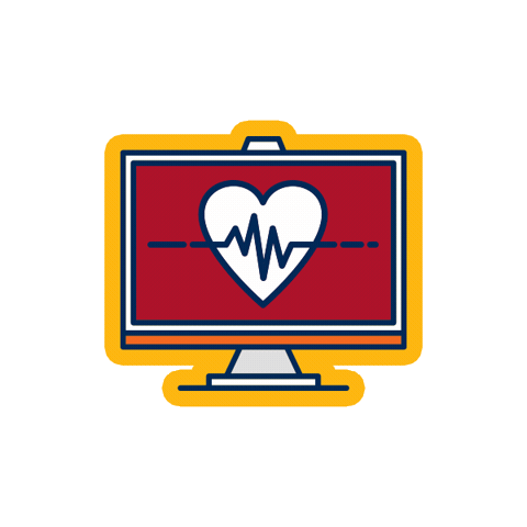 Heart Unmc Sticker by Nebraska Medicine