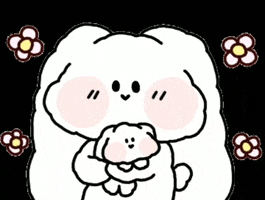 BOSONGSONG love baby emoji rabbit GIF