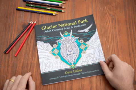 Glacier National Park Conservancy coloringbook glaciernationalpark GIF