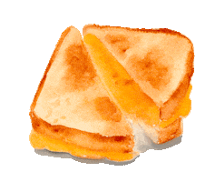 Hungry Grilled Cheese Sticker by colorsnack