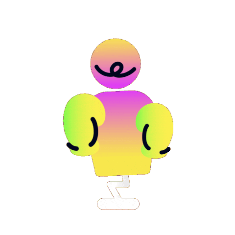 Click Black Neon Sticker by Blackneon studio