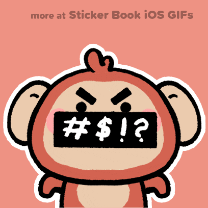 Angry F Word GIF by Sticker Book iOS GIFs