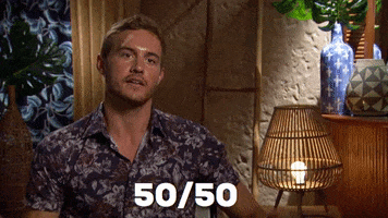50 50 Abc GIF by The Bachelor