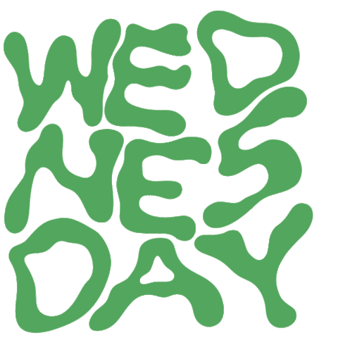 Days Of The Week Wednesday Sticker by Sam Buros Makes Stuff