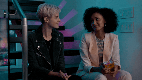 Cute Couple Smile GIF by NETFLIX