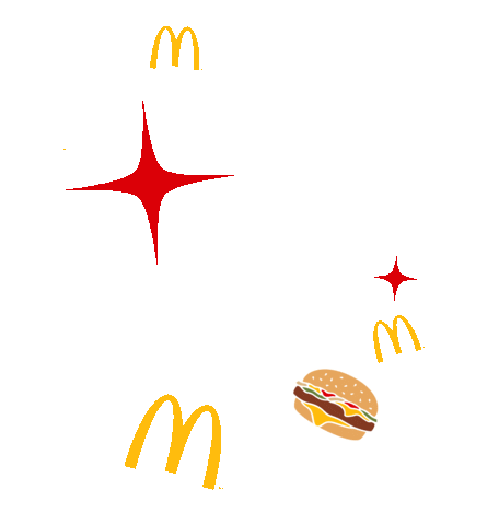 Quarter Pounder Stars Sticker by McDonalds