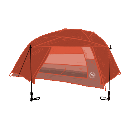 Sleep Camping Sticker by Big Agnes