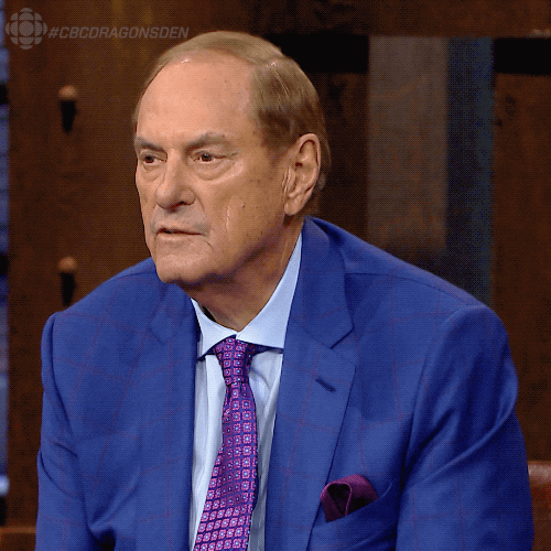 Dragons Den Thinking GIF by CBC