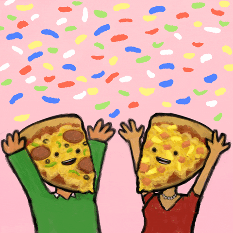 jordanlyric party food pizza yay GIF