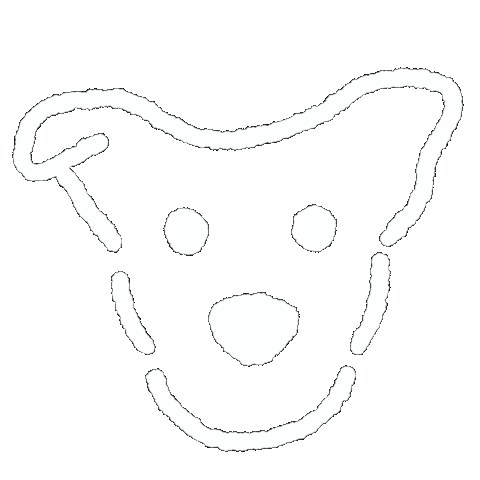 犬 白 Sticker