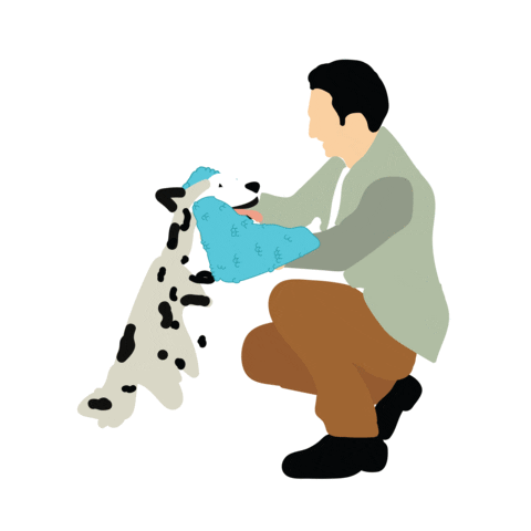 Dog Sticker by Wagboo