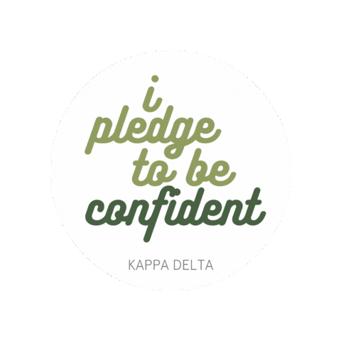 Confident Sticker by Kappa Delta
