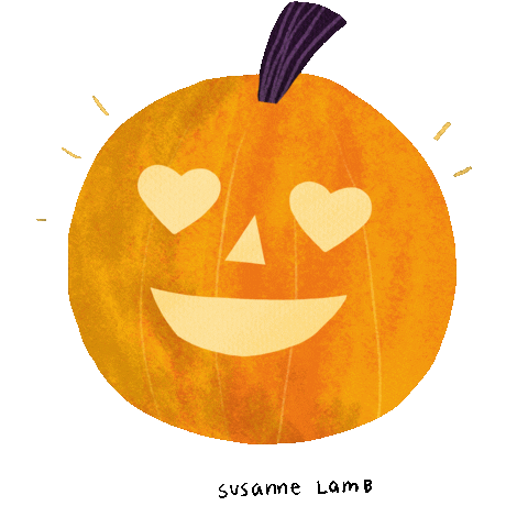 In Love Halloween Sticker by Susanne Lamb