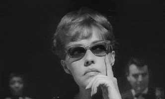 Suspicious Jeanne Moreau GIF