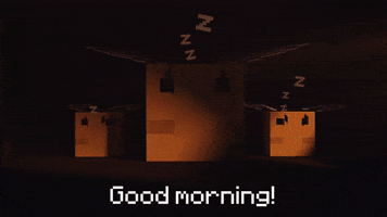 Good Morning Hello GIF by Minecraft