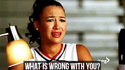 glee what is wrong with you GIF