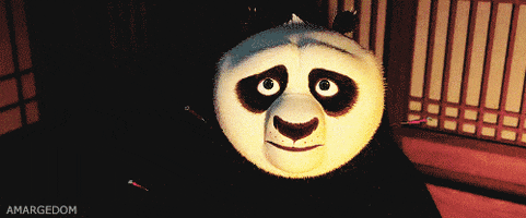 funny face panda GIF