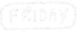 Friday Text Sticker