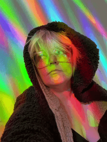 Rainbow Eyeroll GIF by Sarah The Palmer
