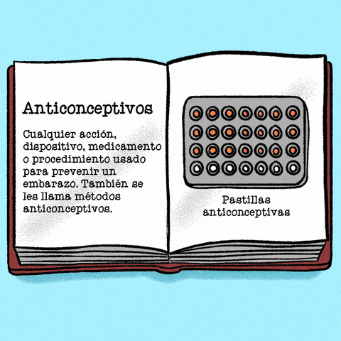 Contraception definition Spanish text