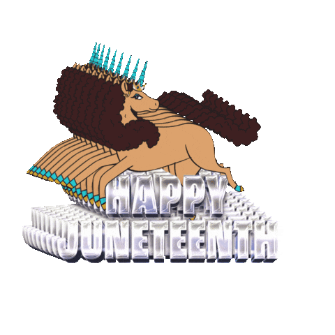Horse Juneteenth GIF by Afro Unicorn