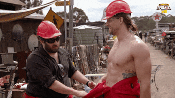Abs Shirt Off GIF by Celebrity Apprentice Australia