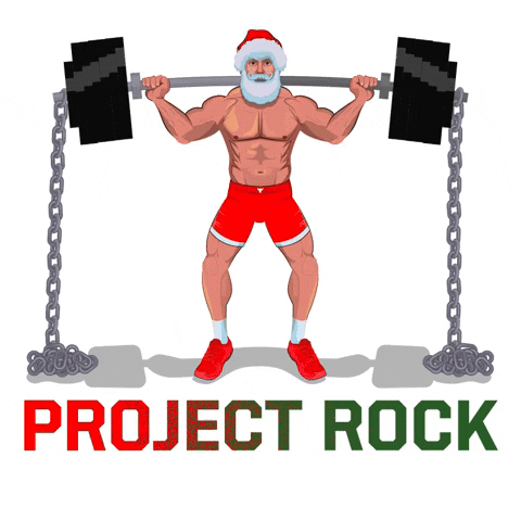 Working Out Merry Christmas GIF by Animanias