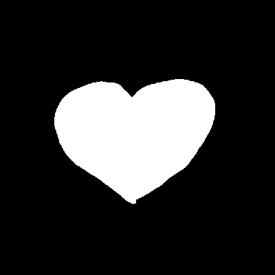 black and white pumping heart gif