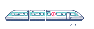 Train Zug Sticker by Qixxit