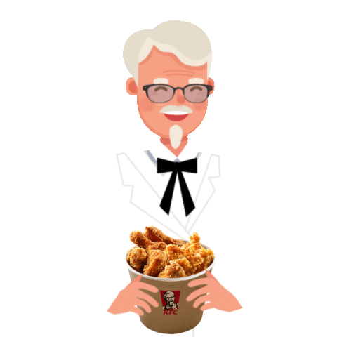 Colonel Sanders Sticker by KFC Magyarország
