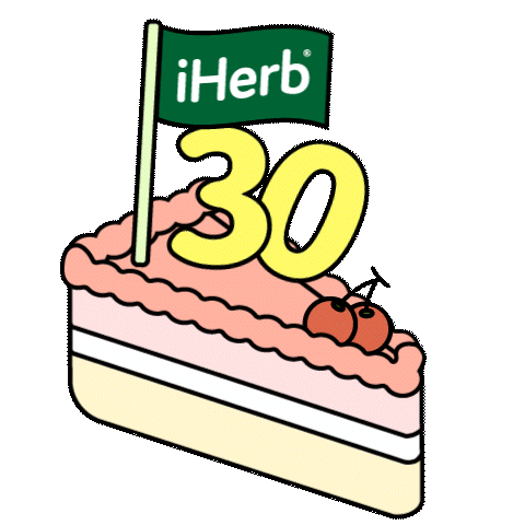 Birthday Cake Sticker by iHerb