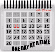 One Day At A Time Calendar GIF by Dr. Donna Thomas Rodgers