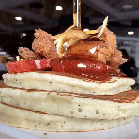 baconandbutter pancakes sacramento syrup flapjacks GIF