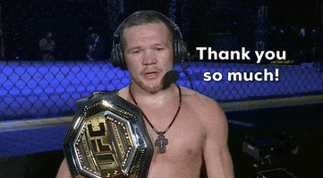 Thank You So Much GIF by UFC
