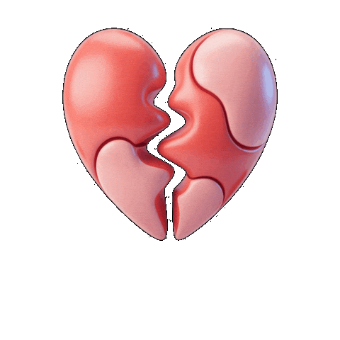 Broken Heart Love Sticker by Seorang Zaki