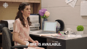 if she is available baroness von sketch GIF