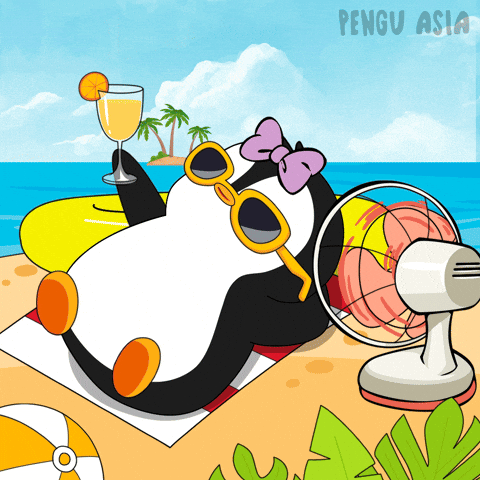 Happy Beach GIF by Pengu Asia