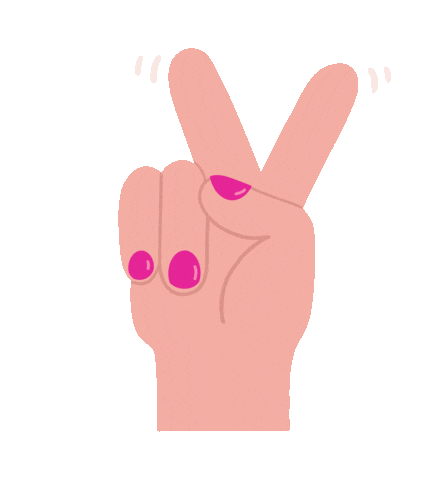 Hand V Sticker by Libresse_Russia