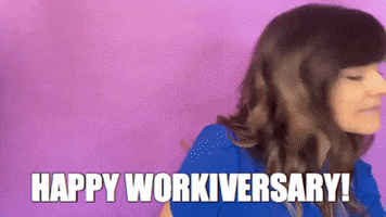 Work Anniversary GIF by Your Happy Workplace