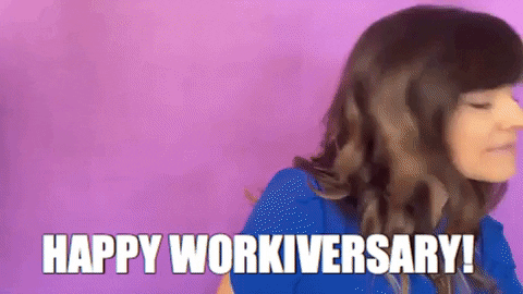 Work Anniversary GIF by Your Happy Workplace - Find & Share on GIPHY