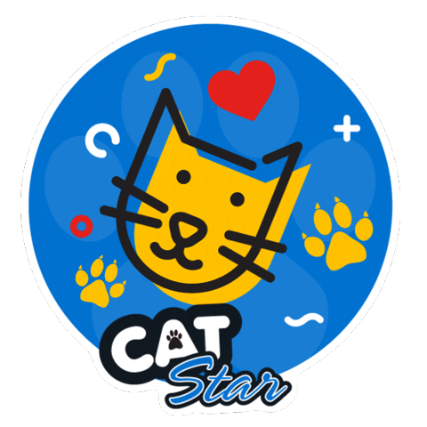 Cat Sticker by e-channel