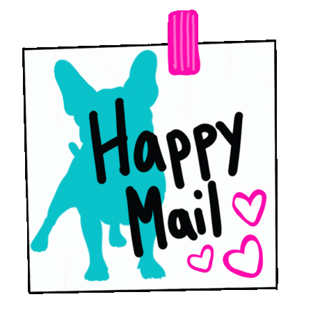 Dog Happy Mail Sticker by Wag Trendz