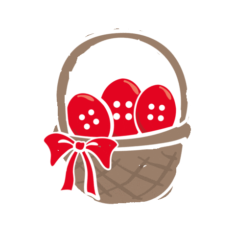 Froheostern Knopf Sticker by DBL Miettextilien