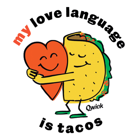 Love Tacos Sticker by Qwick
