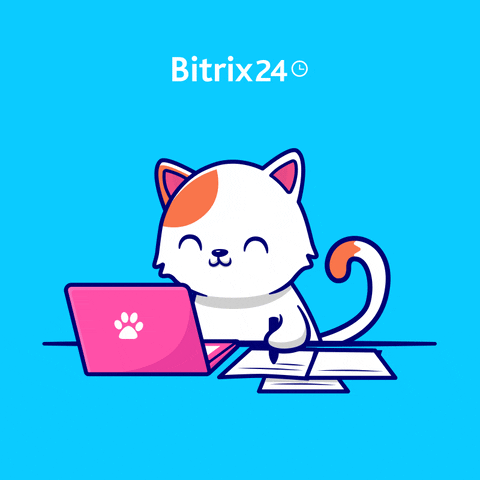 Happy Cat GIF by Bitrix24